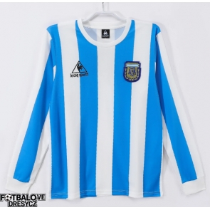 Argentina 1986 Retro Domácí Dres Dlouhý Rukáv Argentina 1986 Retro Domácí Dres Dlouhý Rukáv